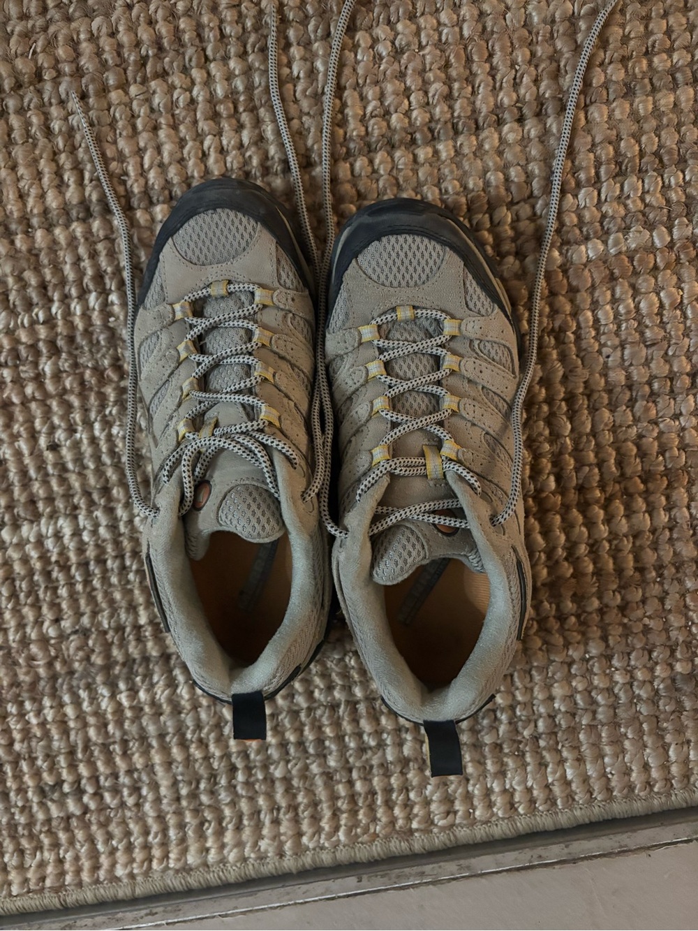 Merrell Women's Athletic Trail Shoes in Light Gray and Black